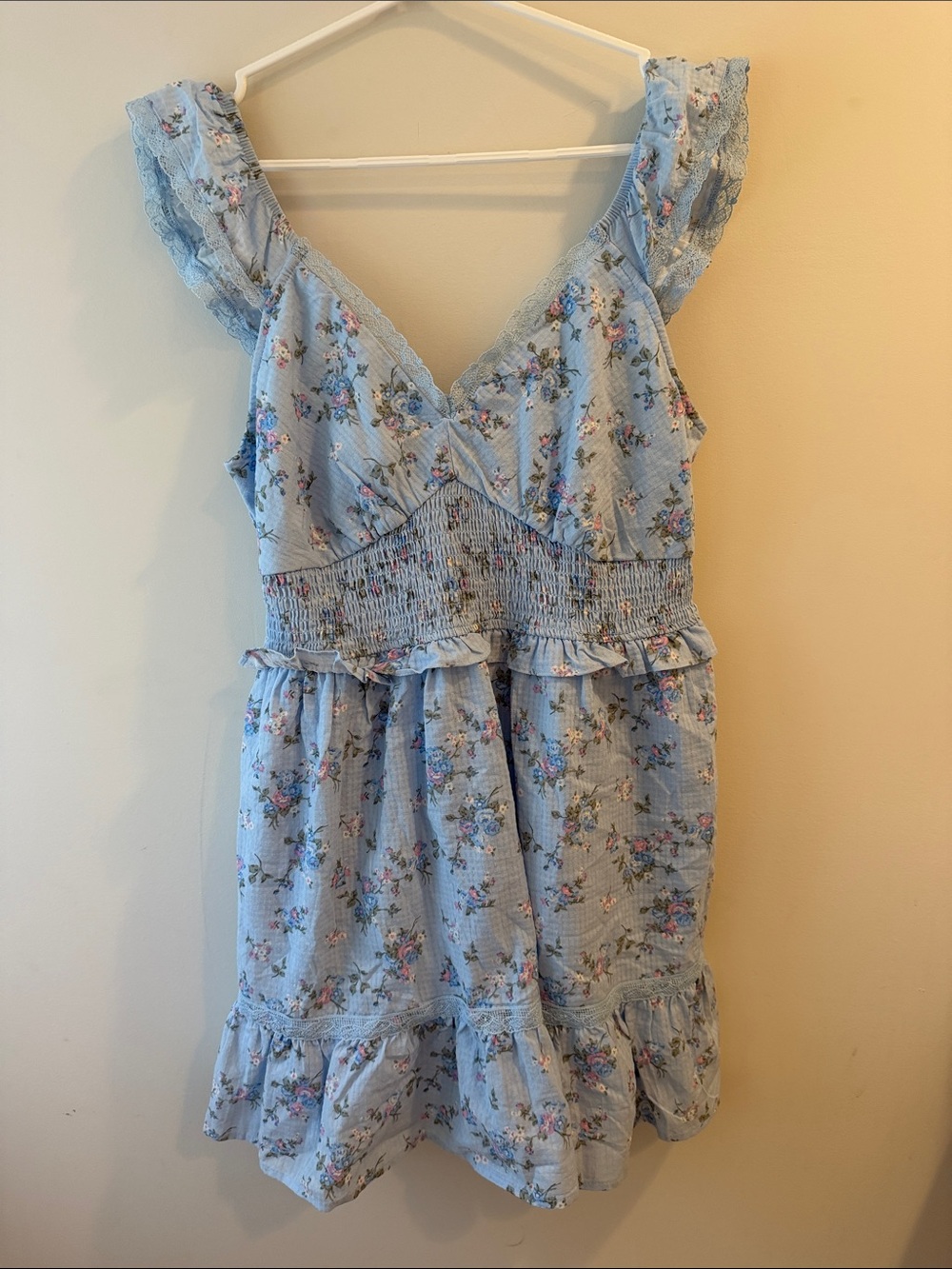 Target Blue Floral Ruffle Sundress for Girls